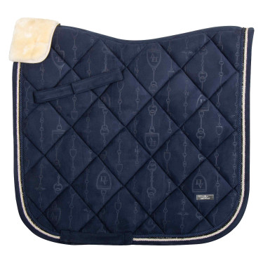 Dressurschabracke HV Polo mit Lammfell Lauren Marineblau
