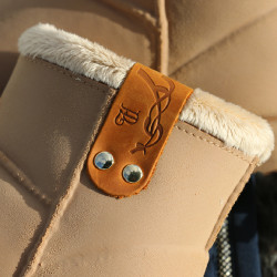 Pénélope Stiefel Karamell Braun