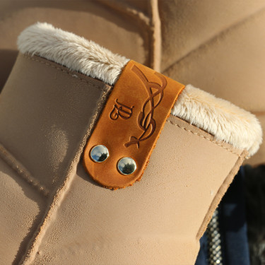 Pénélope Stiefel Karamell Braun