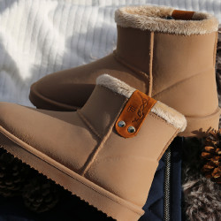 Pénélope Stiefel Karamell Braun