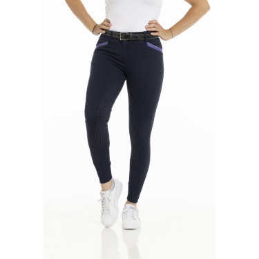 Equithème Kylie Reithose mit Silikon-Vollbesatz Marineblau Equithème Kylie Reithose mit Silikon-Vollbesatz Marineblau