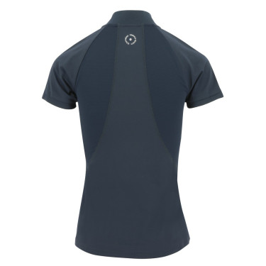 Poloshirt Equithème Emma Kurzarm Marineblau