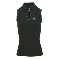 Ärmelloses Polo Equithème Sarah Schwarz Ärmelloses Polo Equithème Sarah Schwarz