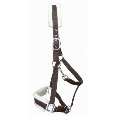 Synthetisches Schafhalfter T de T Braun / Natur