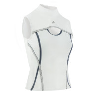 Ärmelloses Polo Equithème Puebla Weiß / Grau Weiß Ärmelloses Polo Equithème Puebla Weiß / Grau Weiß