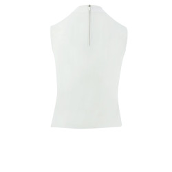 Ärmelloses Polo Equithème Puebla Weiß / Grau Weiß