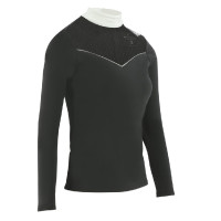 Polo Equithème Valencia langärmelig Schwarz Polo Equithème Valencia langärmelig Schwarz