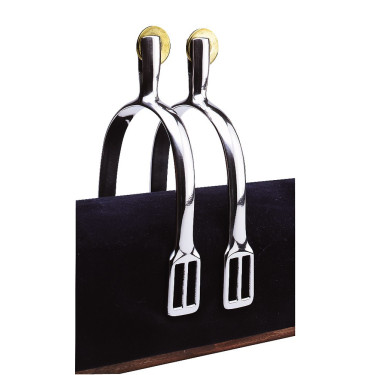 Éperons Feeling Prince de Galles inox à molette lisse Éperons Feeling Prince de Galles inox à molette lisse