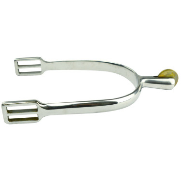 Éperons Feeling Prince de Galles inox à molette lisse Éperons Feeling Prince de Galles inox à molette lisse