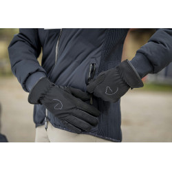 Equithème Flocon Handschuhe Schwarz Equithème Flocon Handschuhe Schwarz