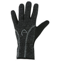 Warme Equithème-Handschuhe Meliertes Grau Warme Equithème-Handschuhe Meliertes Grau