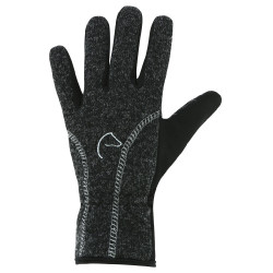 Warme Equithème-Handschuhe Meliertes Grau Warme Equithème-Handschuhe Meliertes Grau