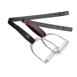 Bates Steigbügelriemen Leder/Synthetik mit Haken Bates Steigbügelriemen Leder/Synthetik mit Haken