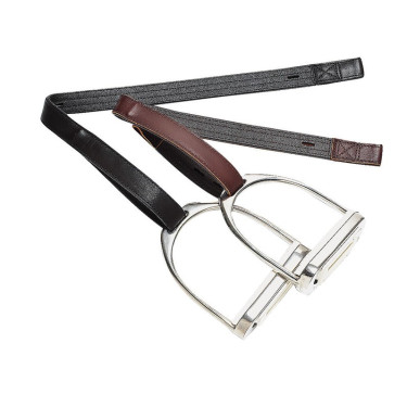 Bates Steigbügelriemen Leder/Synthetik mit Haken Bates Steigbügelriemen Leder/Synthetik mit Haken