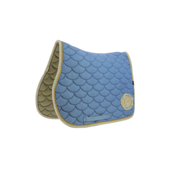 Satteldecke Equithème Denim Himmelblau