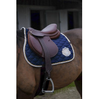 Satteldecke Equithème Denim Marineblau Satteldecke Equithème Denim Marineblau