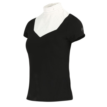 Polo Equithème Lerma Kurzarm Schwarz