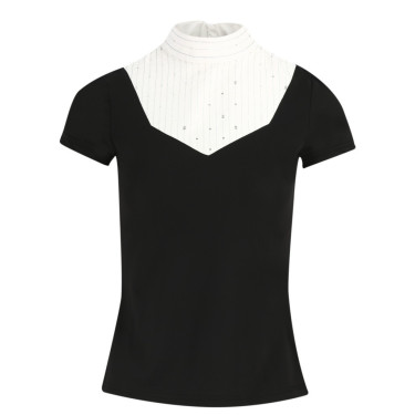 Polo Equithème Lerma Kurzarm Schwarz