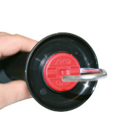 Barriertorgriff mit Anschluss für Band AKO Schwarz