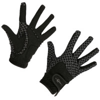 Reithandschuhe Reflective Covalliero Schwarz / Silber