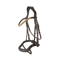 Anatomisches Reithalfter Horze Highbury Stirnband Strass Schwarz