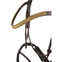Anatomisches Reithalfter Horze Highbury Stirnband Strass Dunkelbraun Anatomisches Reithalfter Horze Highbury Stirnband Strass Dunkelbraun