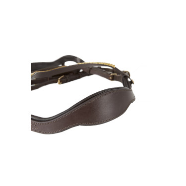 Anatomisches Reithalfter Horze Highbury Stirnband Strass Dunkelbraun Anatomisches Reithalfter Horze Highbury Stirnband Strass Dunkelbraun