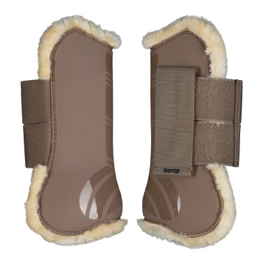 Lammfell-Gamaschen Horze Windsor Hellbraun