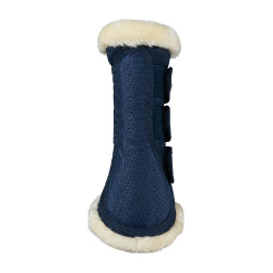 Geschlossene Gamaschen Lammfell Horze Lincoln Dressurblau