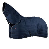 Combo-Stalldecke Horze Kingsley mit Halsteil 300 g Dunkelmarineblau