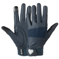 Handschuhe Horze mit schimmerndem Herzaufdruck für Kinder Handschuhe Horze mit schimmerndem Herzaufdruck für Kinder
