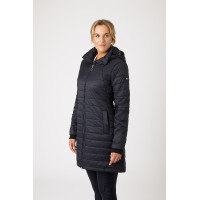 Lange Daunenjacke Horze Charlotte Damen Dunkelmarineblau