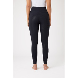 Horze Mathilde Silikon-Vollbesatz Damen Reitleggings Dunkelmarineblau