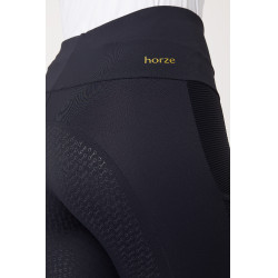 Horze Mathilde Silikon-Vollbesatz Damen Reitleggings Dunkelmarineblau