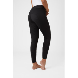 Damen-Winterreitleggings Horze Active mit Silikon-Vollbesatz Schwarz Damen-Winterreitleggings Horze Active mit Silikon-Vollbesatz Schwarz