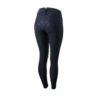Horze leichte Damen-Reithose Angelina mit vollflächigem Silikongrip und Stretch Dunkelmarineblau