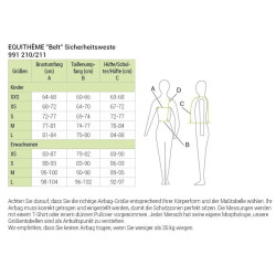 Schutzweste Equithème Belt Schwarz Schutzweste Equithème Belt Schwarz