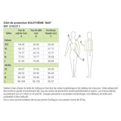 Schutzweste Equithème Belt Schwarz Schutzweste Equithème Belt Schwarz