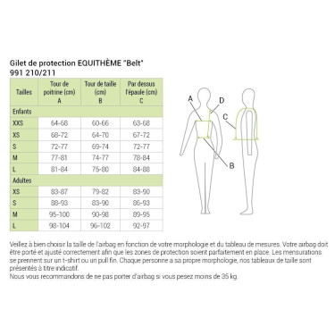 Schutzweste Equithème Belt Schutzweste Equithème Belt