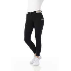 Reithose Equitheme Lor mit Silikon-Vollbesatz Schwarz