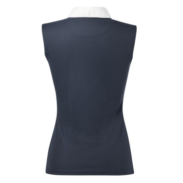 Polo Equithème Mesh Colours SM Marine / Blau / Weiß