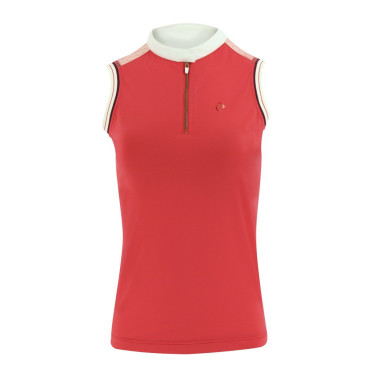 Damen-Poloshirt Equithème Smoff ärmellos Fuchsie Rosa Damen-Poloshirt Equithème Smoff ärmellos Fuchsie Rosa