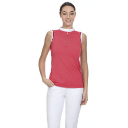 Damen-Poloshirt Equithème Smoff ärmellos Fuchsie Rosa Damen-Poloshirt Equithème Smoff ärmellos Fuchsie Rosa