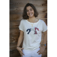 T-Shirt Pénélope Poppy Dschungel Grün T-Shirt Pénélope Poppy Dschungel Grün