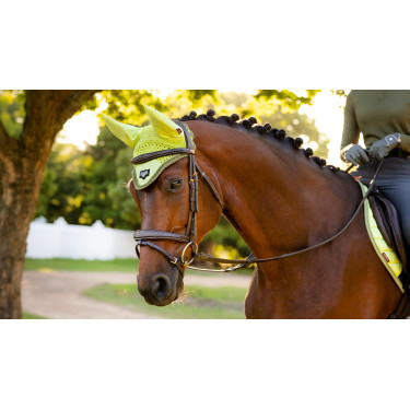 Fliegenhaube LeMieux Loire Kiwi Khaki Fliegenhaube LeMieux Loire Kiwi Khaki