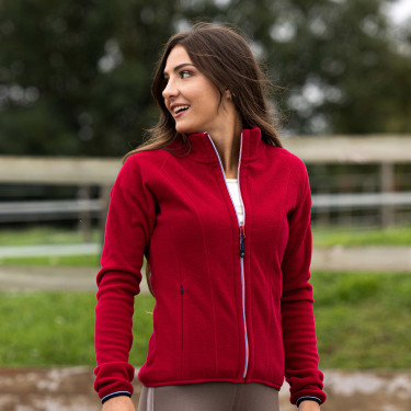 Fleecejacke Equithème Lena Kirsche