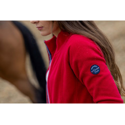 Fleecejacke Equithème Lena Kirsche Rot