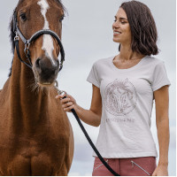 T-Shirt Equithème Magali Kurzarm Weiß Weiß