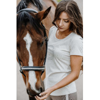 T-Shirt Equithème Anna Kurzarm Marineblau T-Shirt Equithème Anna Kurzarm Marineblau