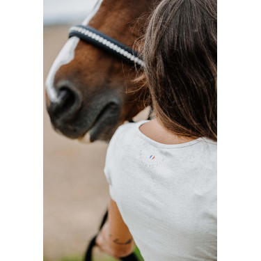 T-Shirt Equithème Anna Kurzarm Creme Beige